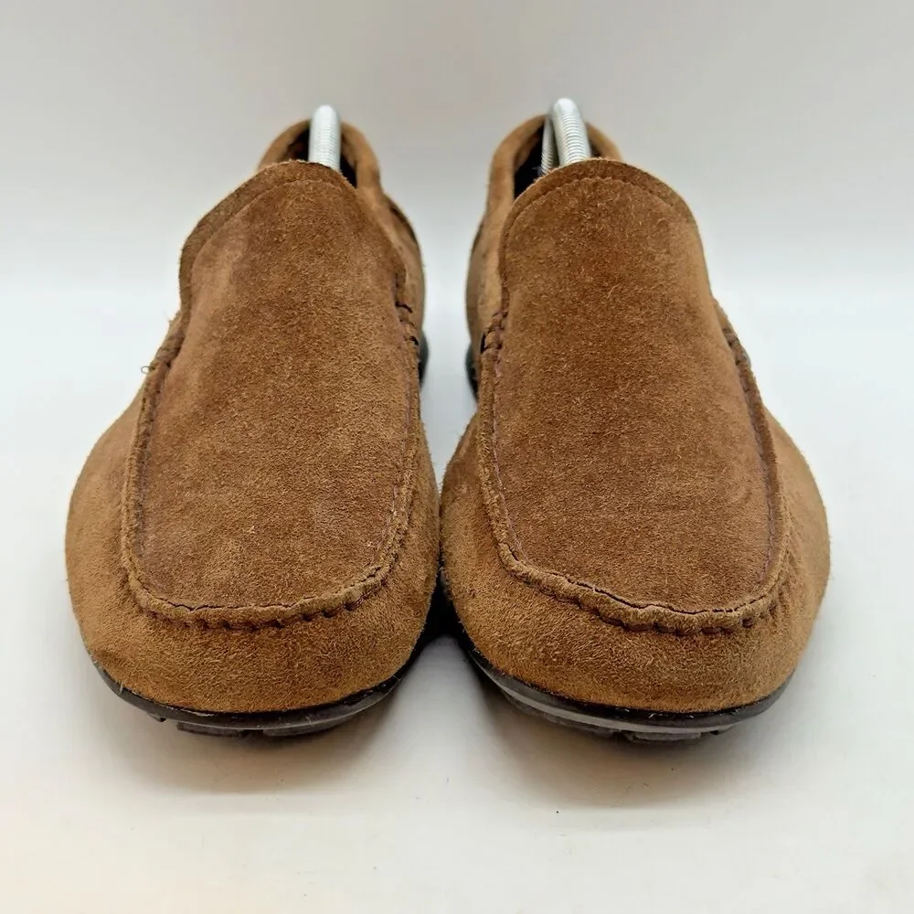 Hush Puppies Black Label Sportster Driving Loafers Men's 11M Chestnut Suede Shoe